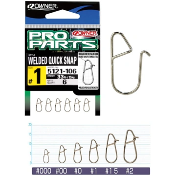 Karabīnes Owner WELDED QUICK SNAP TAIRIKI 5121-106