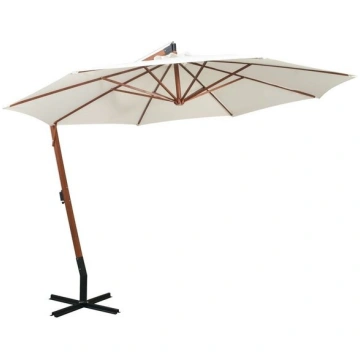 vidaXL saulessargs, iekarams, 350 cm, koka kāts, b