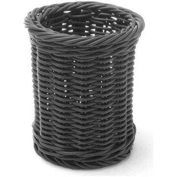 Galda piederumu grozs, Melns, ø100x(H)120mm, Hendi