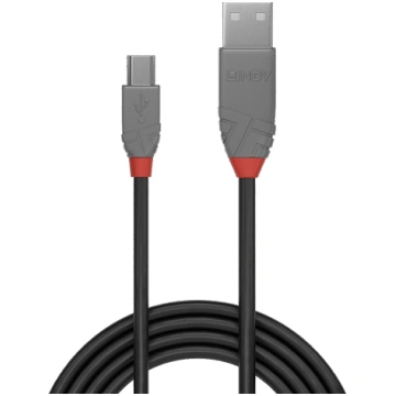 Lindy USB 2.0 tips A uz Mini-B savienotājkabelis, 