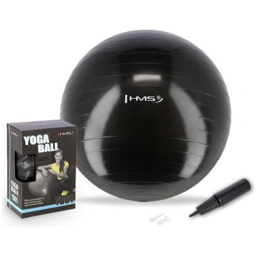 Vingrošanas bumba HMS YB01, 55 cm, melna, M