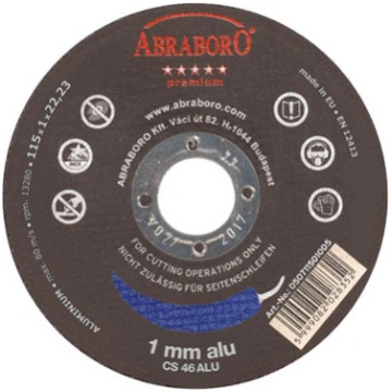 Griezējdisks alumīnijam 125x1.0mm ABRABORO