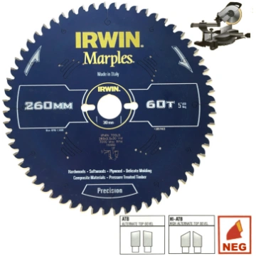 Zāģa ripa 260x30Px80T 2,5mm HI-ATB/N IRWIN