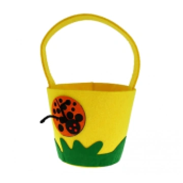 Felt bucket "Ladybug"