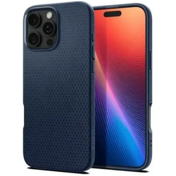Spigen Liquid Air vāks iPhone 16 Pro Max, tumši zi