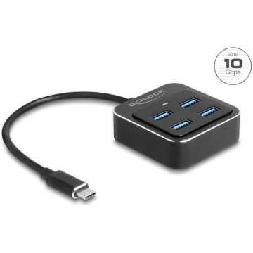 Delock USB 3.2 Gen 2 USB Type-C™ Hub with 4 x USB 