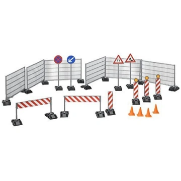 Bruder equipment: Fences pylons shieldsr - 62007 (
