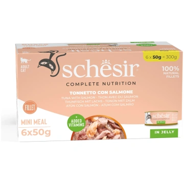 Schesir Tuna with salmon in jelly 6x50g - Tunča fi