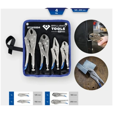 Brilliant Tools Satvērējstangu komplekts, 4 gab