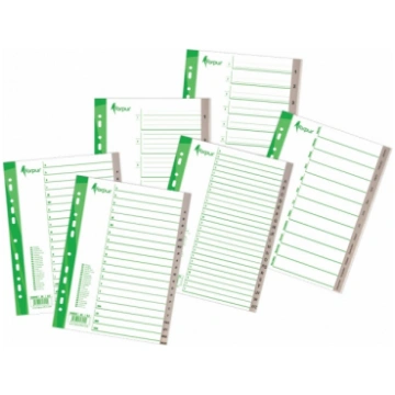 Divider Forpus, A4, 1-6 digits, plastic FO20402 47