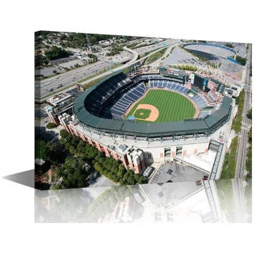 TUMOVO Atlanta Turner Field Wall Art Beisbola stad
