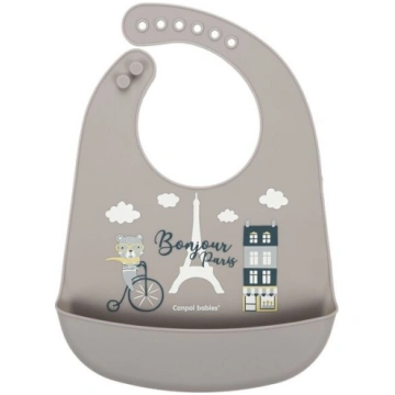 Silikona lacītis ar kabatu Canpol Babies Bonjour P