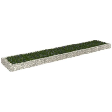 vidaXL gabions, augstā puķu kaste, cinkots tērauds