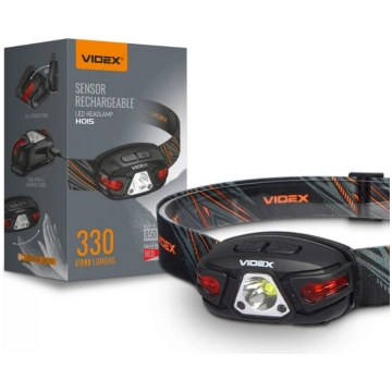 VIDEX LED galvas lukturis ar sensoru LED CREE XTE 