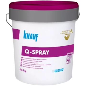Knauf Q-SPRAY 25kg Gatavā špakteļmasa spainis