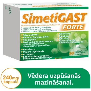 SIMETIGAST Forte 240mg mīkstās kapsulas N60