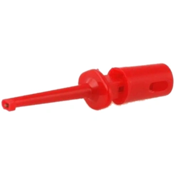 Clip-on probe; hook type; 0.3A; 60VDC; red; Grip c