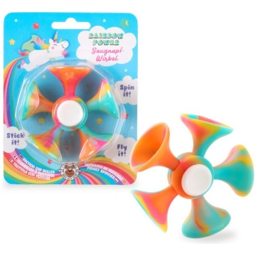 Rainbow Power - 3-in-1 Suction Cup Fidget Spinner 