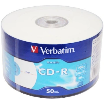 Verbatim CD-R 52x 700MB 50P SP Printable, Extra Pr