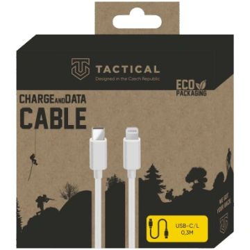 Tactical Smooth Thread USB-C/Lightning Cable 0.3m 