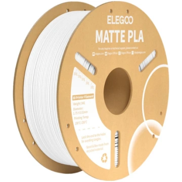 ELEGOO PLA Matte ELEGOO Filament (White)
