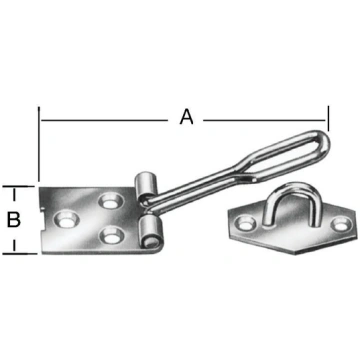 Slēdzenes cilpa Vorman, 10 cm x 3 cm