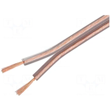 Wire: loudspeaker cable | 2x0.5mm2 | stranded | OF