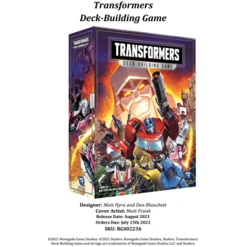 Transformers Deck-Buiding Game Renegade Game Studi