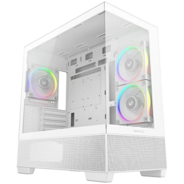 Deepcool Case CG380 3F White Micro ATX Power suppl