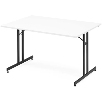 Saliekams galds Emily , 1200x800mm, balta, melna