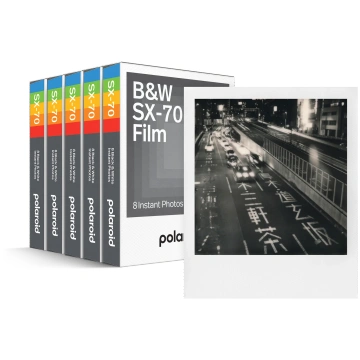 B&W SX-70 Film Five Pack Polaroid International