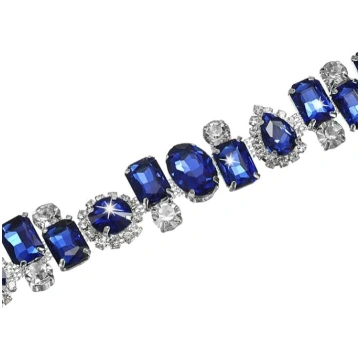 M METERXITY Crystal Rhinestone Chain Embellishment