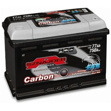 Auto akumulators 12 V / 77 AH / 750 A EN SZNAJDER 