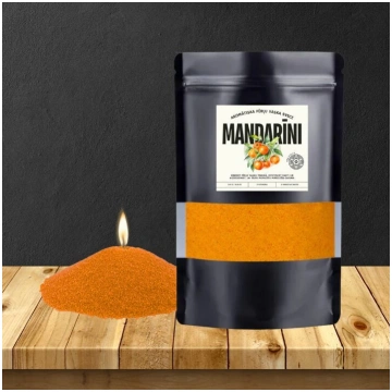 Pērļu vaska svece Mandarīni