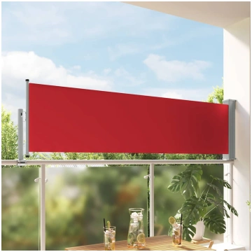 Izvelkama sānu markīze, sarkana, 80x300 cm