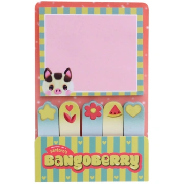 BANGO BERRY SET BIGLIETTI ADESIVI PIGGY PIG