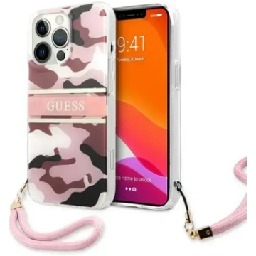 Guess Camo Strap Collection cietais vāciņš iPhone 