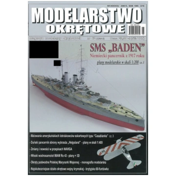 SMS "BADEN" Niemiecki pancernik z 1917 roku Modela