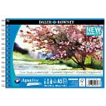 Akvareļu papīra bloks ar spirāli "AQUAFINE", A5, 3