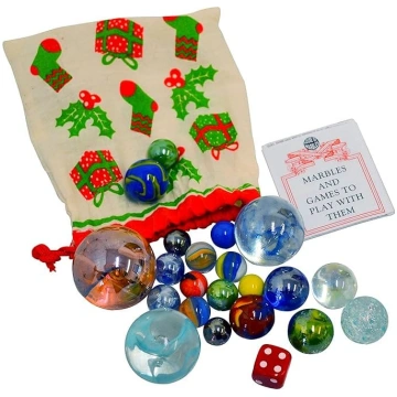 House of Marbles Classic Ziemassvētku marmora soma