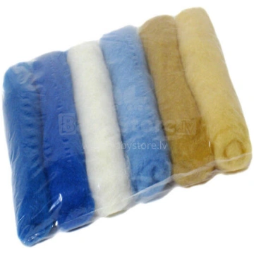 Wool Felt Art.VKMIX24-75 Vilnas Karsums 6 gab.(75g
