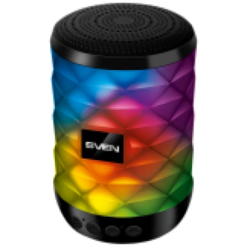 Speaker SVEN PS-55, black (5W, TWS, Bluetooth, FM,