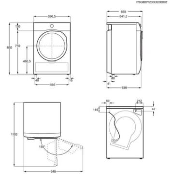 Žāvētājs Kondensācijas žāvētājs Electrolux EW6D295