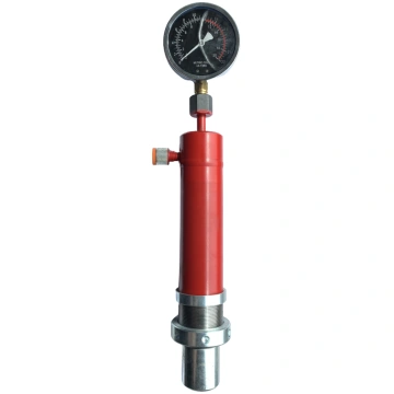 Cylinder for shop press with manometer 12t