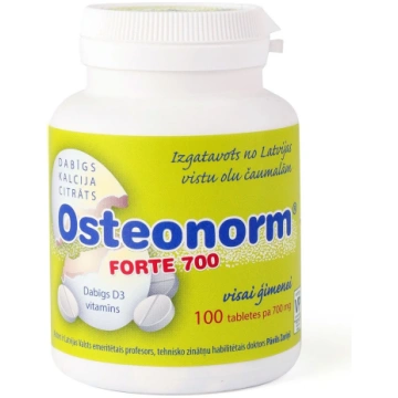 OSTEONORM Forte 700 mg tabletes N100