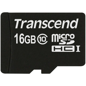 Transcend microSDHC 16GB Class 10 + SD adapters
