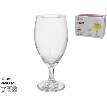 Alus glāzes (6 gab.) 440 ml, 18 x 7,5 x 7,5 cm, RE