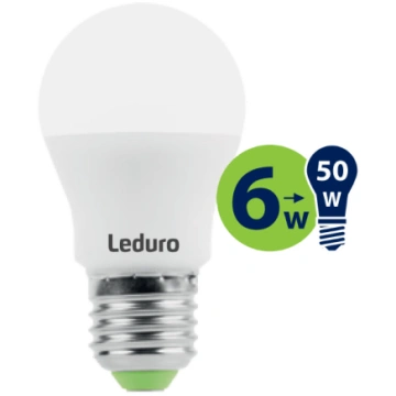 A50 LED SPULDZE 6W 500lm E27 3000K 220-240V Electr
