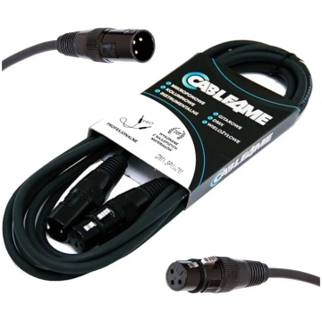DMX/AES-EBU XLR 3-pin kabelis 3 m, 110 Ω – power c