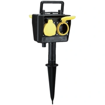 Bachmann garden socket outlet with earth spike 394